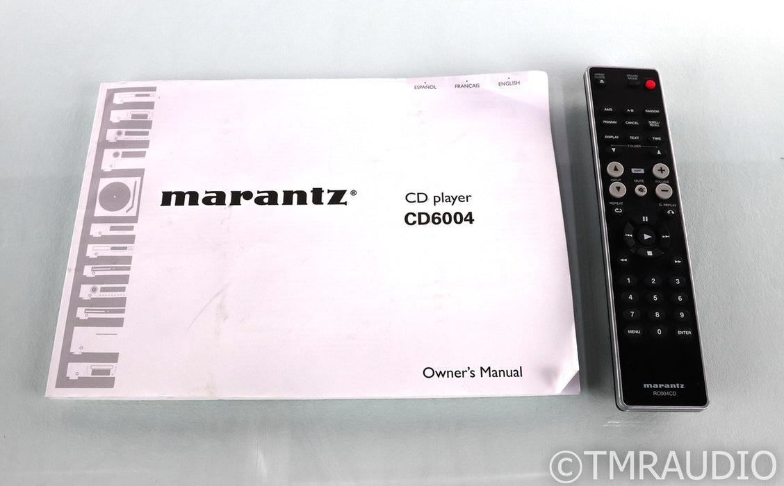 Marantz CD6004 CD Player; Remote