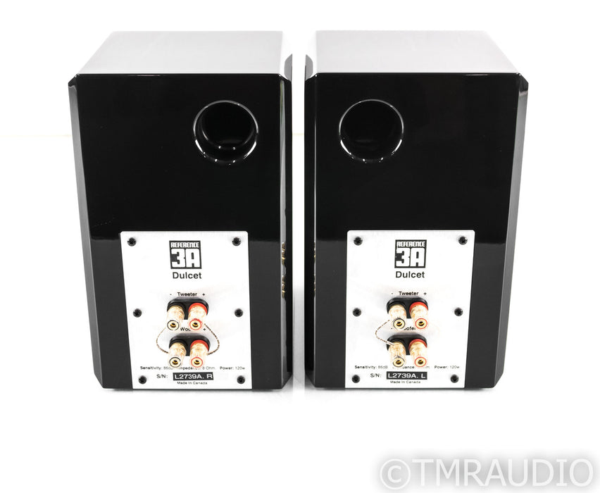 Reference 3A Dulcet Bookshelf Speakers; Gloss Black Pair