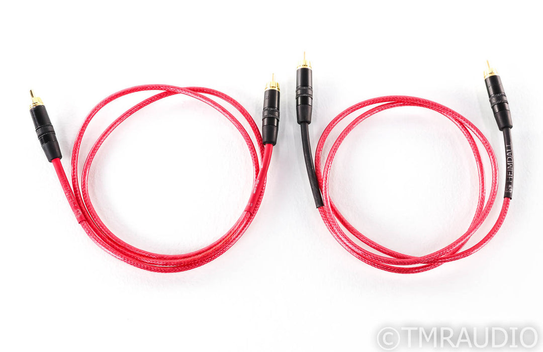Nordost Heimdall RCA Cables; 1m Pair Interconnects