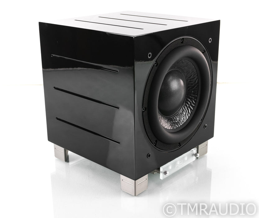 REL R-305 10" Powered Subwoofer; Piano Black; R305