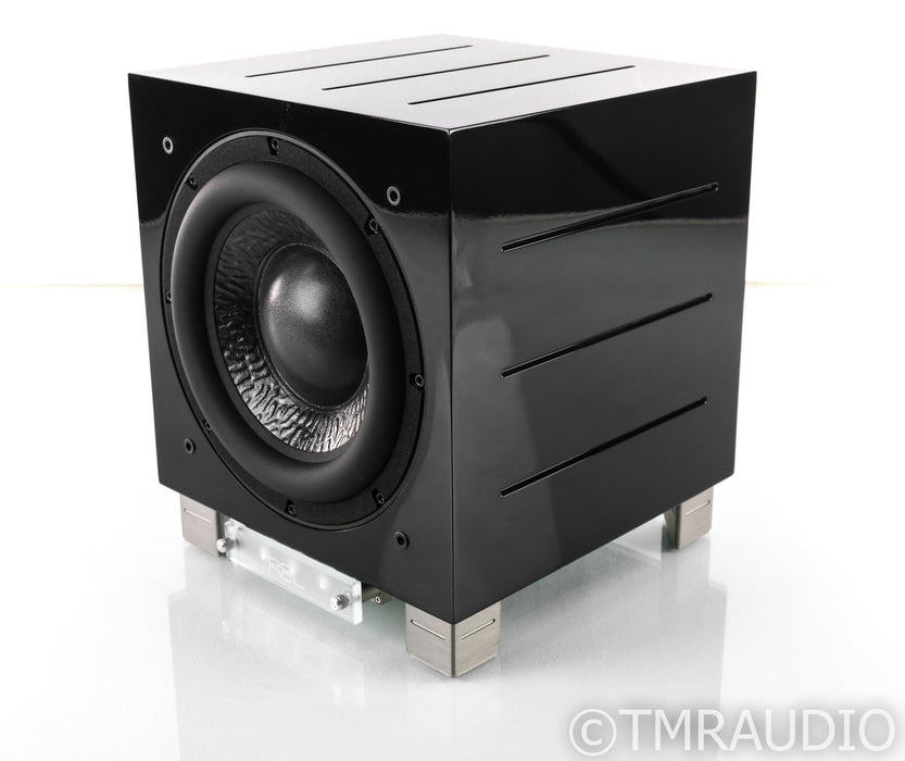 REL R-305 10" Powered Subwoofer; Piano Black; R305