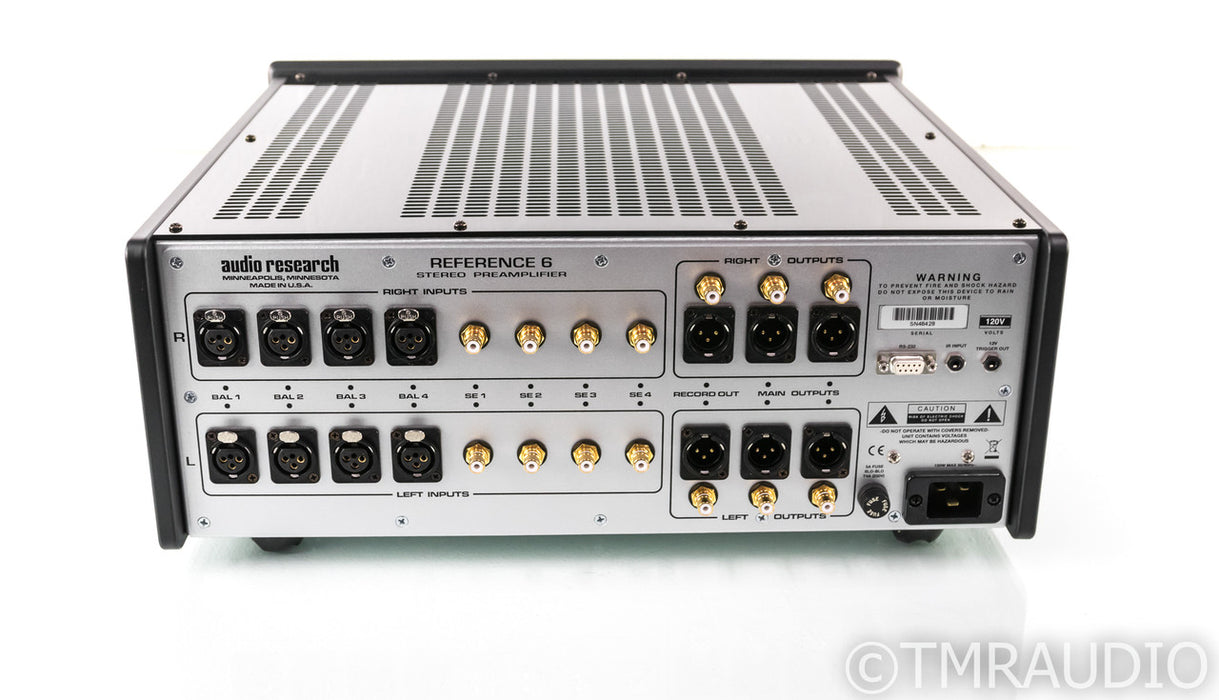 Audio Research Reference 6 Stereo Tube Preamplifier; REF6; Black; Remote