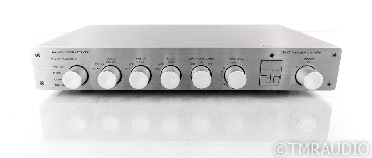 Threshold FET One Vintage Stereo Preamplifier; Stasis; FET-1; MM/MC Phono