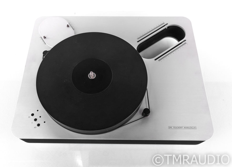 Dr. Feickert Analogue Blackbird Dual Arm Belt Drive Turntable; (No Tonearm)