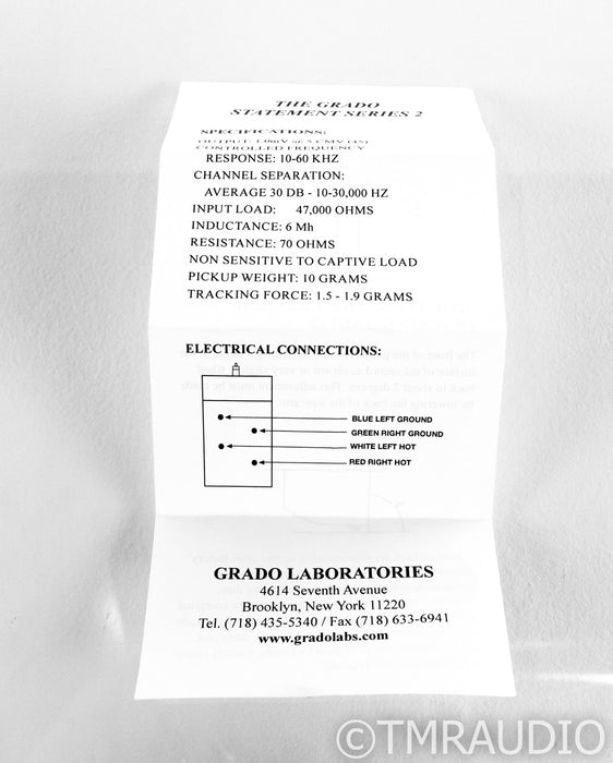 Grado Statement Series Reference 2 MM Phono Cartridge; Statement2
