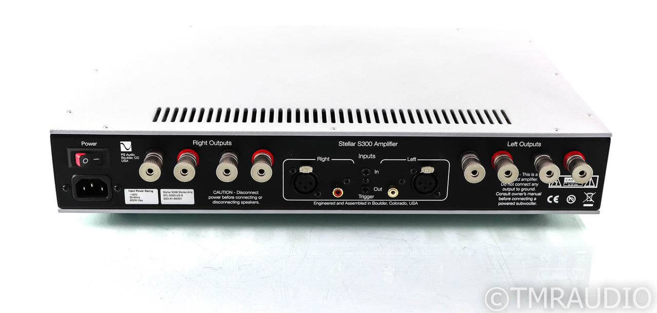 PS Audio Stellar S300 Stereo Power Amplifier; Silver; S 300 (Used)