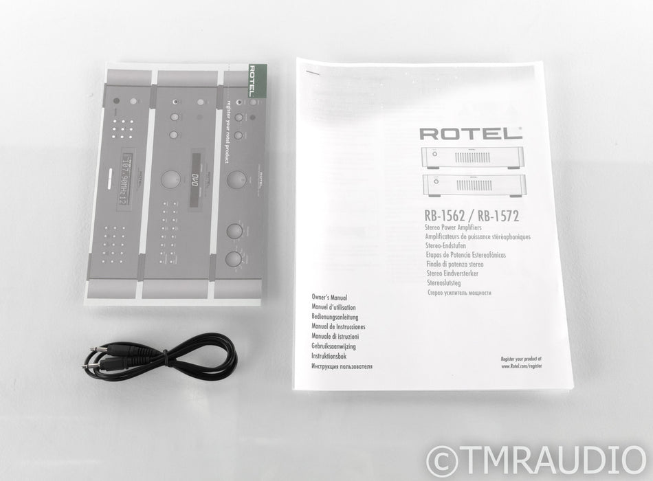 Rotel RB-1562 Stereo Power Amplifier; Black; RB1562