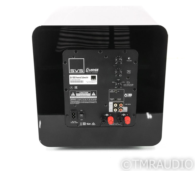 SVS SB-1000 12" Powered Subwoofer; Piano Gloss Black; SB1000