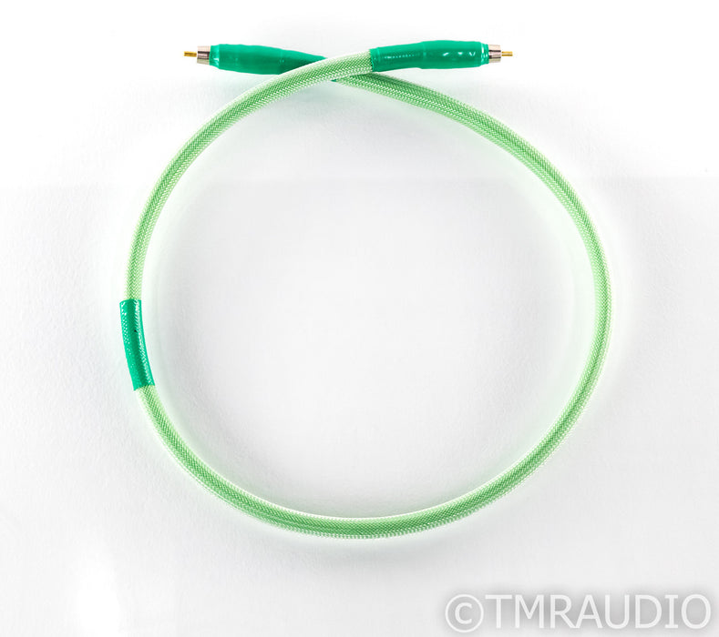 Creative Cable Concepts Green Hornet RCA Digital Coaxial Cable; Single 1m Interconnect