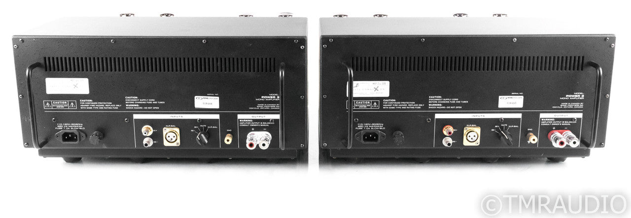 Sonic Frontiers Power 3 Vintage Mono Tube Power Amplifiers