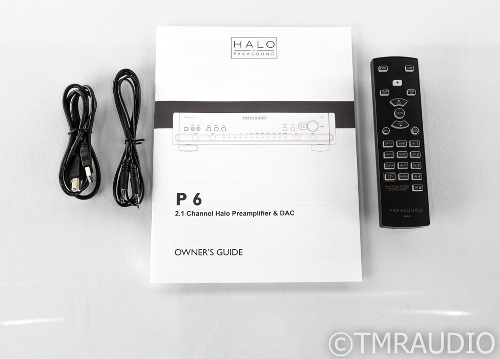Parasound Halo P6 2.1 Channel Preamplifier / DAC; MM / MC Phono; P-6; Remote