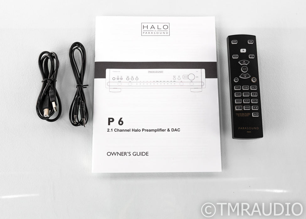 Parasound Halo P6 2.1 Channel Preamplifier; MM / MC Phono; P-6; Remote