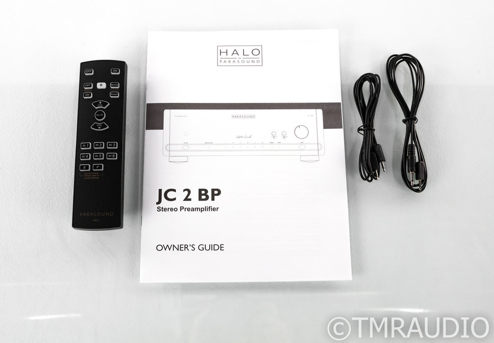 Parasound JC2 BP Stereo Preamplifier; JC-2 BP; Black; Remote