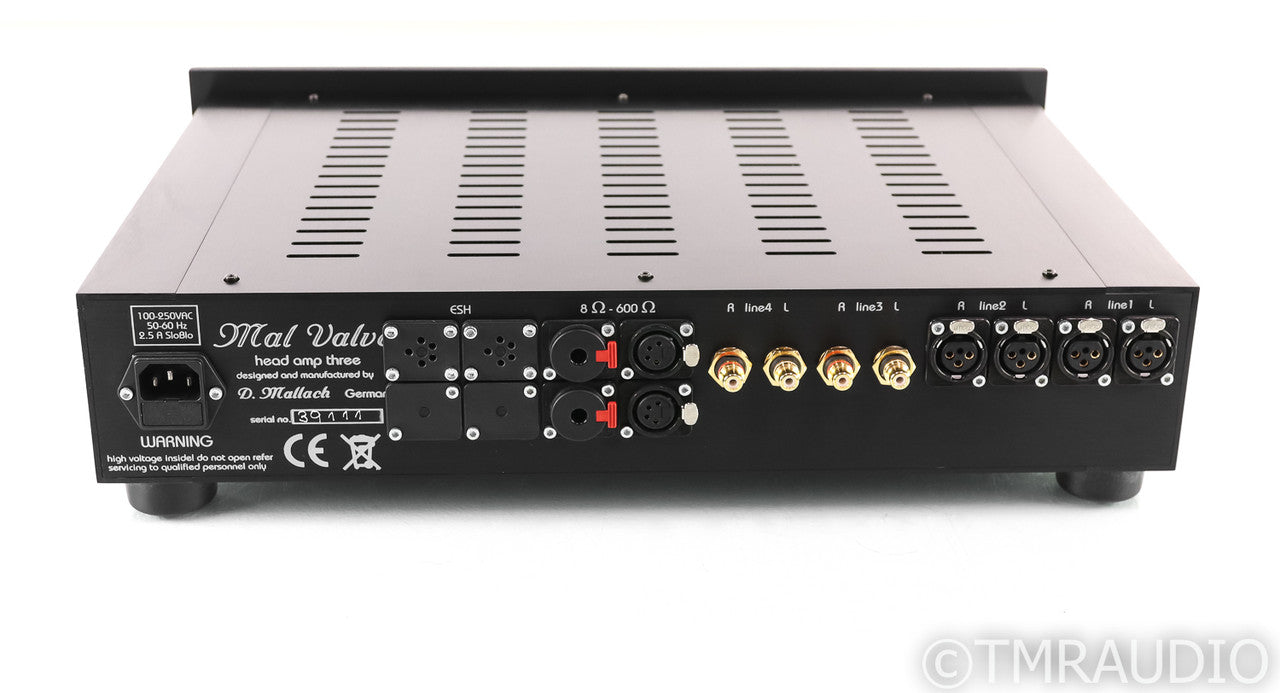 Mal Valve Head Amp Three Stereo Tube Headphone Amplifier; HeadAmp 3