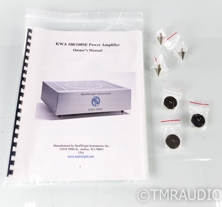 Modwright KWA 100SE Stereo Power Amplifier; KWA100SE; Low Hours