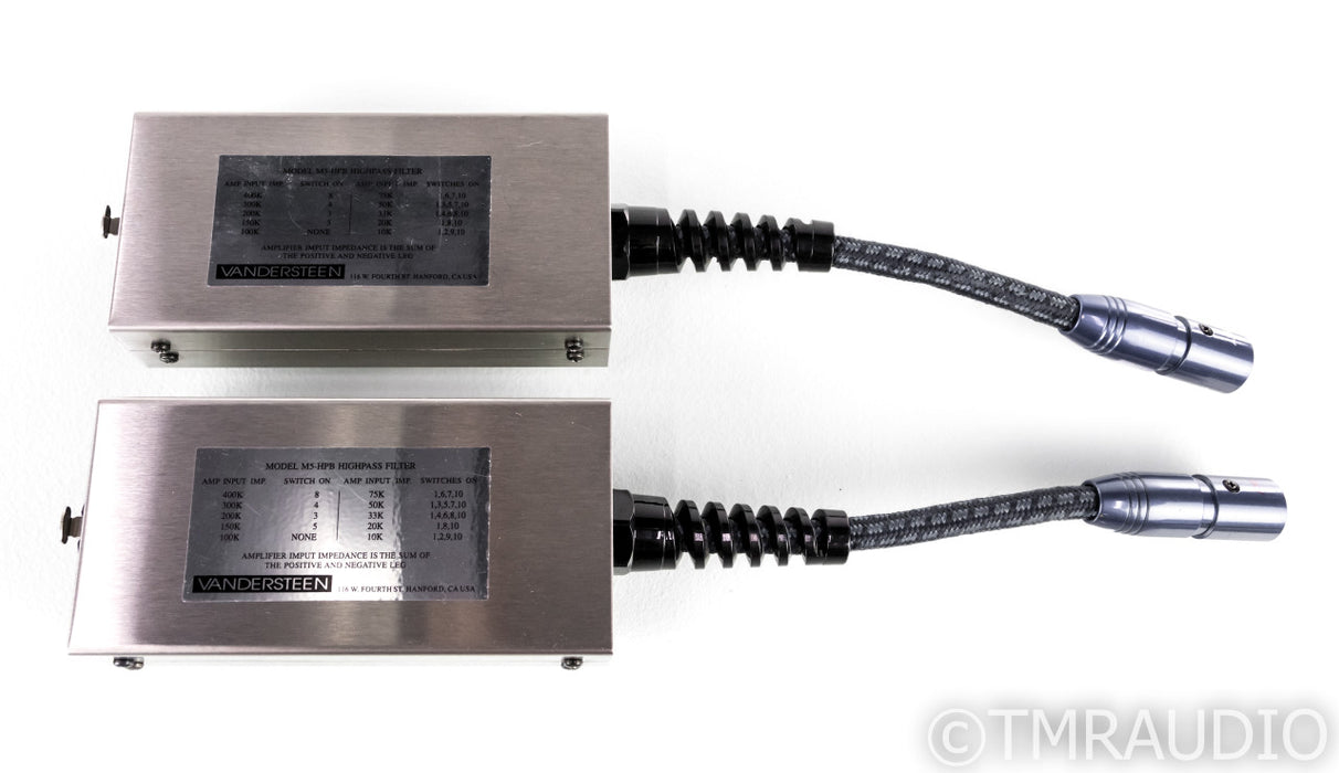 Vandersteen M5-HPB Highpass XLR Filter