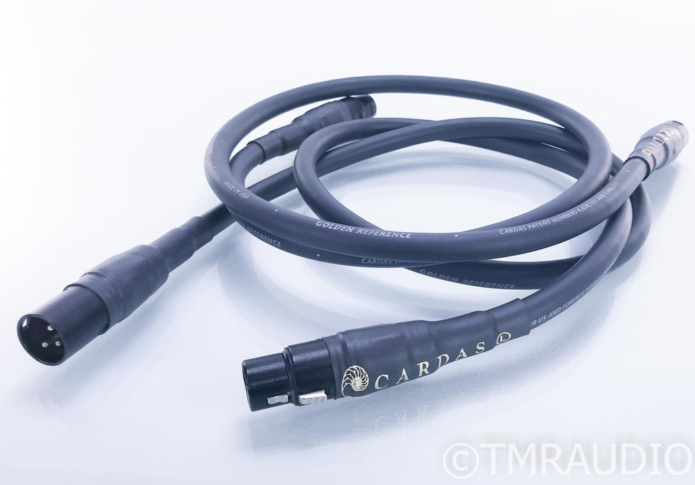 Cardas Golden Reference XLR Cables; 1m Pair Balanced Interconnects