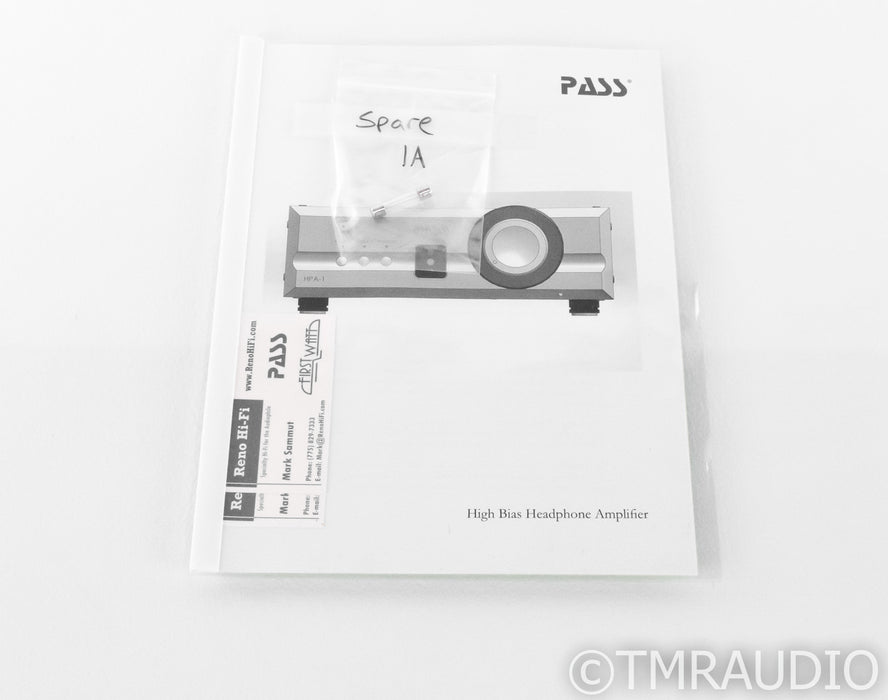 Pass Labs HPA-1 Headphone Amplifier / Preamplifier; HPA1