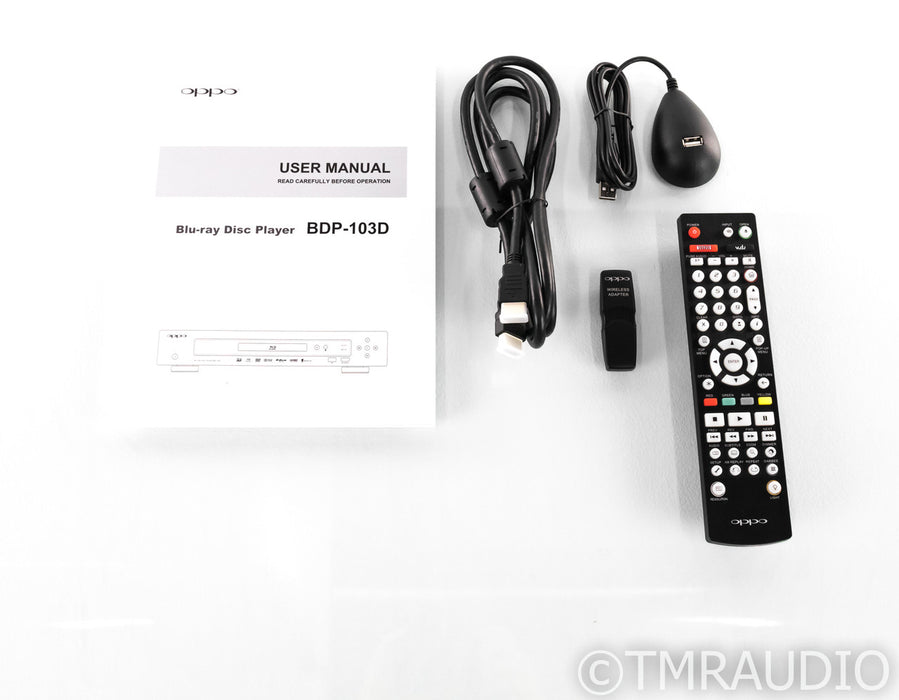 Oppo BDP103D Universal Blu-Ray Player; BDP-103D; Darbee Edition; Remote