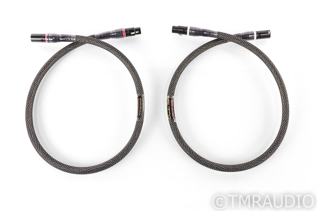 Acoustic Zen Absolut Copper XLR Cables; 1m Pair Balanced Interconnects