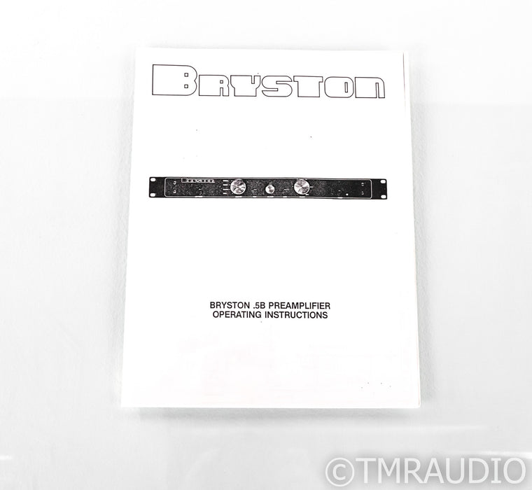 Bryston 0.4B Vintage Stereo Preamplifier; 04B; Schuko / 220V; 19"
