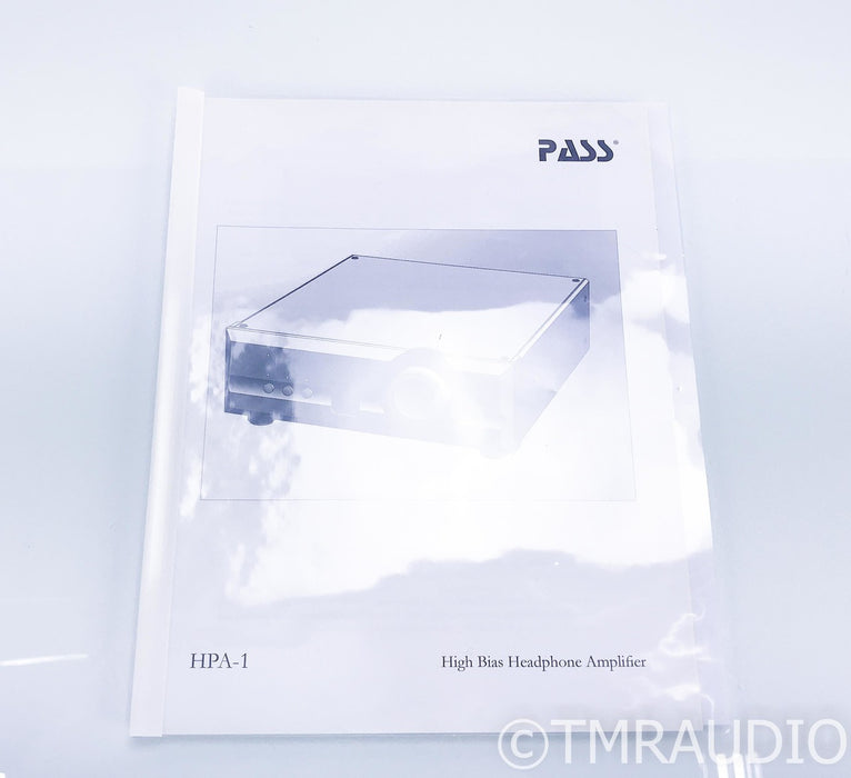 Pass Labs HPA-1 Headphone Amplifier; HPA1