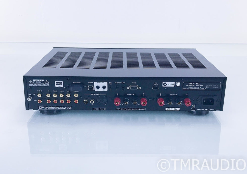 Rotel A12 Stereo Integrated Amplifier; Remote; Bluetooth; MM Phono