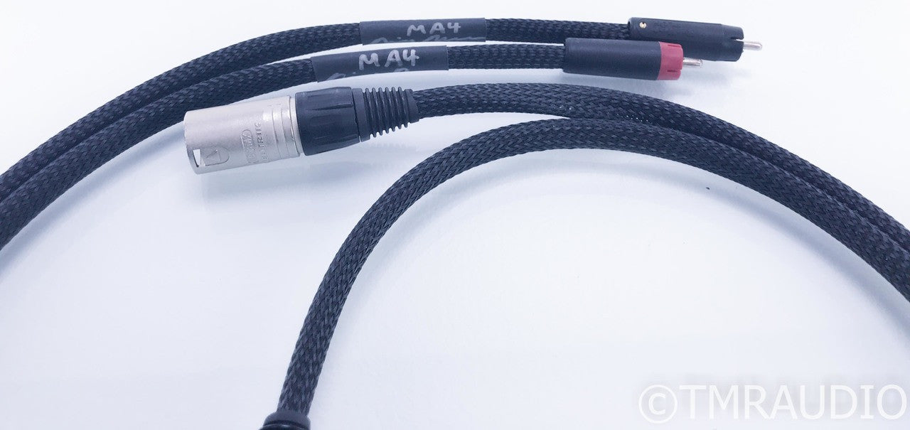 Morrow Audio MA4 Reference XLR-to-RCA Cables; 1m Pair Interconnects