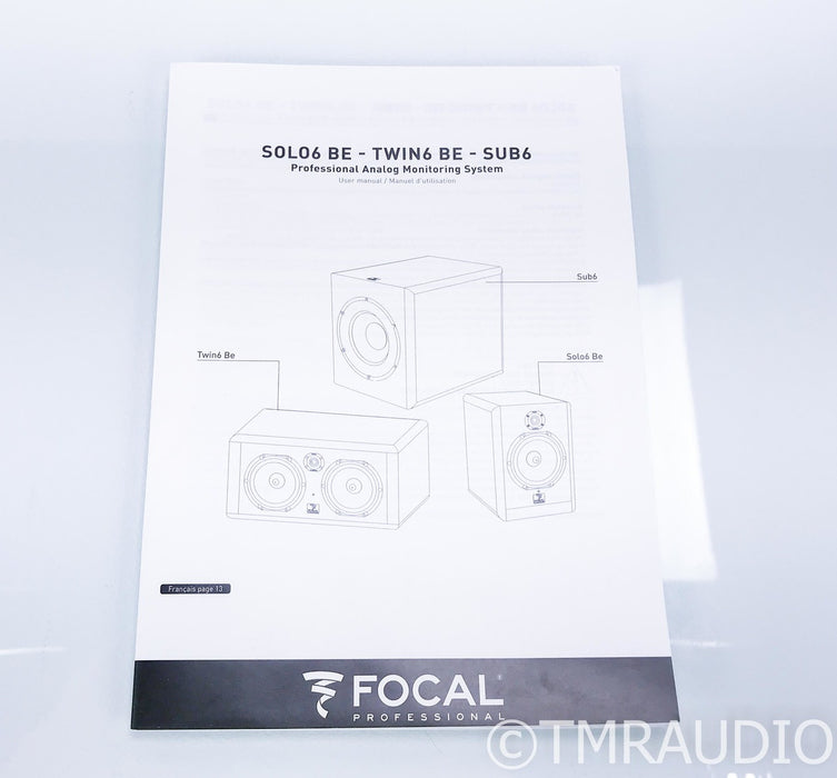 Focal Sub6 11" Powered Subwoofer; Red; Sub 6