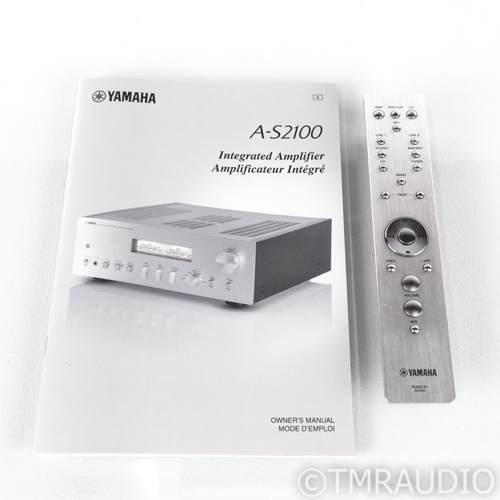 Yamaha A-S2100 Stereo Integrated Amplifier; AS2100; Remote; MM / MC Phono