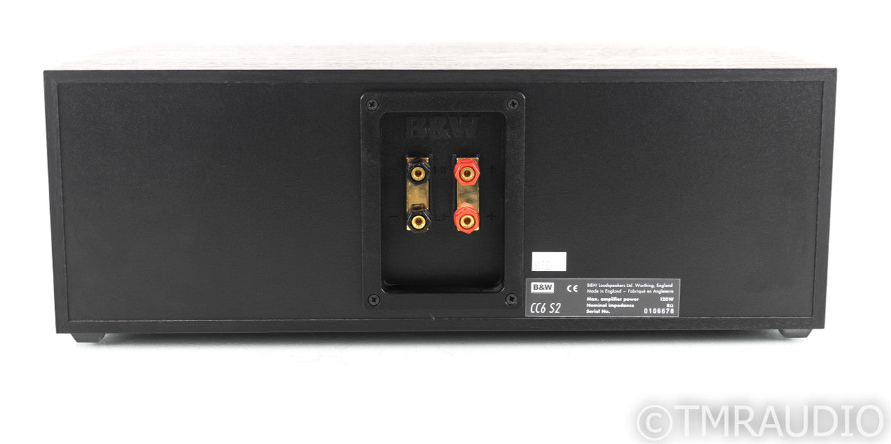 B&W CC6 S2 Center Channel Speaker; Black Ash; CC6S2