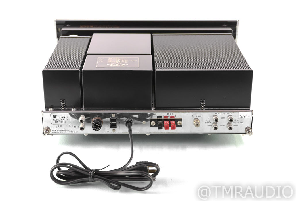 McIntosh MR78 Vintage FM Tuner; MR-78