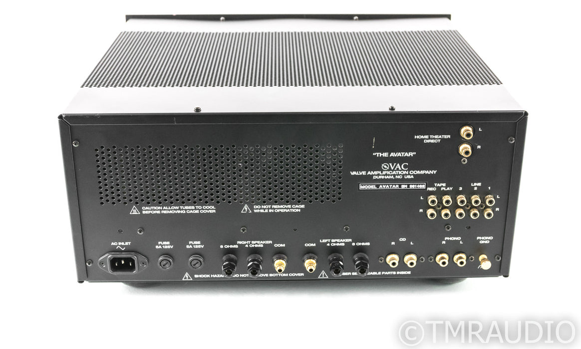 VAC Avatar Stereo Tube Power Amplifier; MM Phono