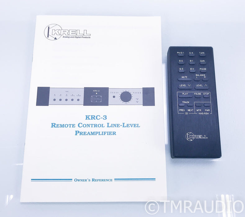Krell KRC-3 Stereo Preamplifier; KRC3; Remote