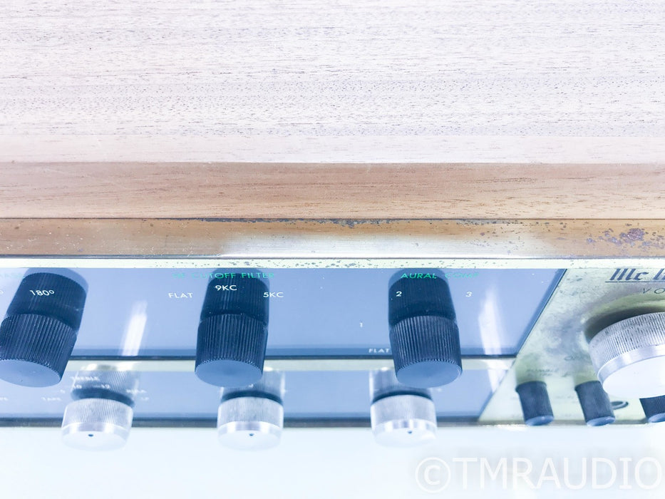 McIntosh C20 Vintage Tube Stereo Preamplifier; C-20 w/ Walnut Cabinet