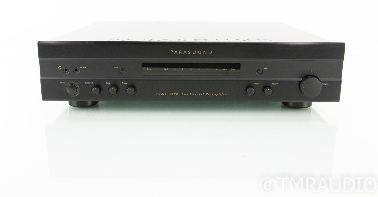 Parasound Model 2100 2.1 Channel Preamplifier; Remote