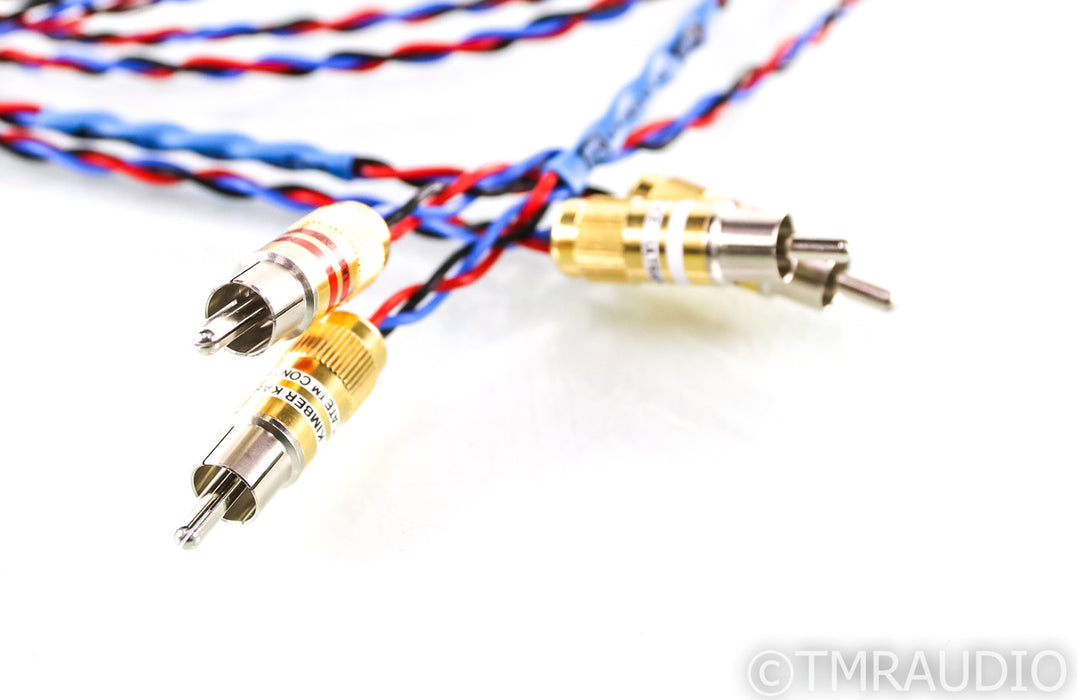 Kimber Kable PBJ RCA Cables; 2m Pair Interconnects; Ultraplate Standard