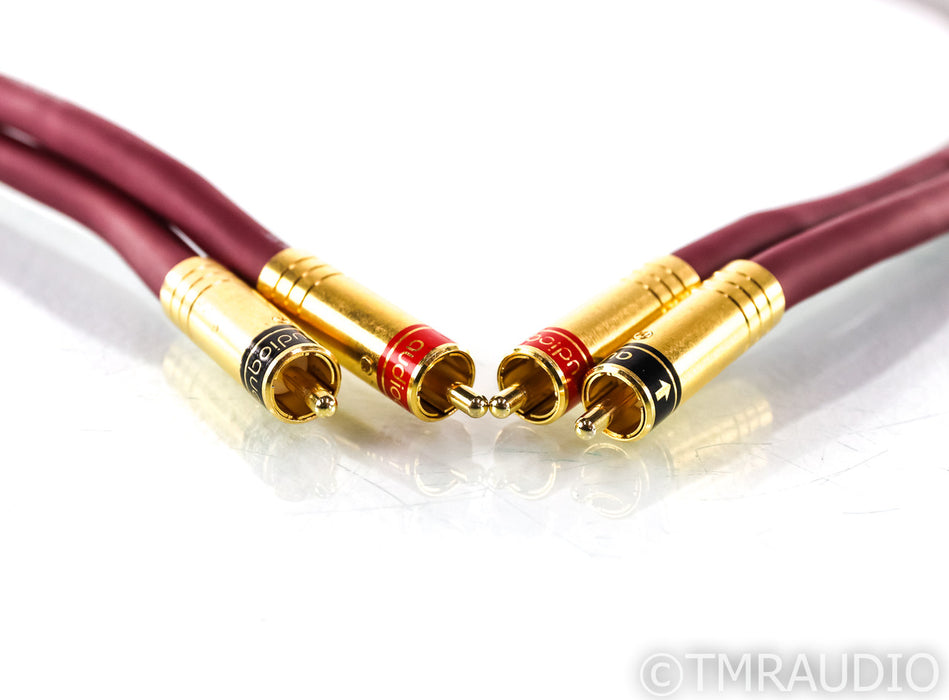 Audioquest Ruby X3 Hyperlitz RCA Cables; 1m Pair Interconnects