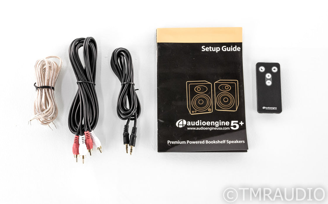 Audioengine A5+ Powered Bookshelf Speakers+; Gloss White Pair; A-5+