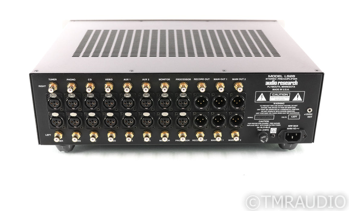 Audio Research LS26 Stereo Tube Hybrid Preamplifier; LS-26; Remote (New Tubes)