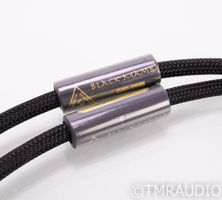 Shunyata Black Mamba XLR Cables; 1m Pair Balanced Interconnects