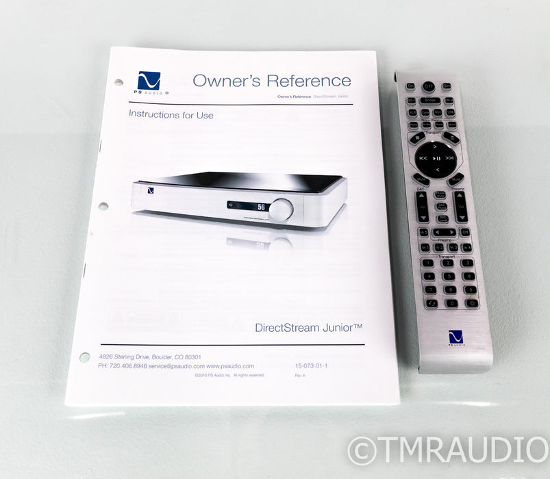 PS Audio DirectStream Junior DAC; D/A Converter; DSJ; Remote; Warranty