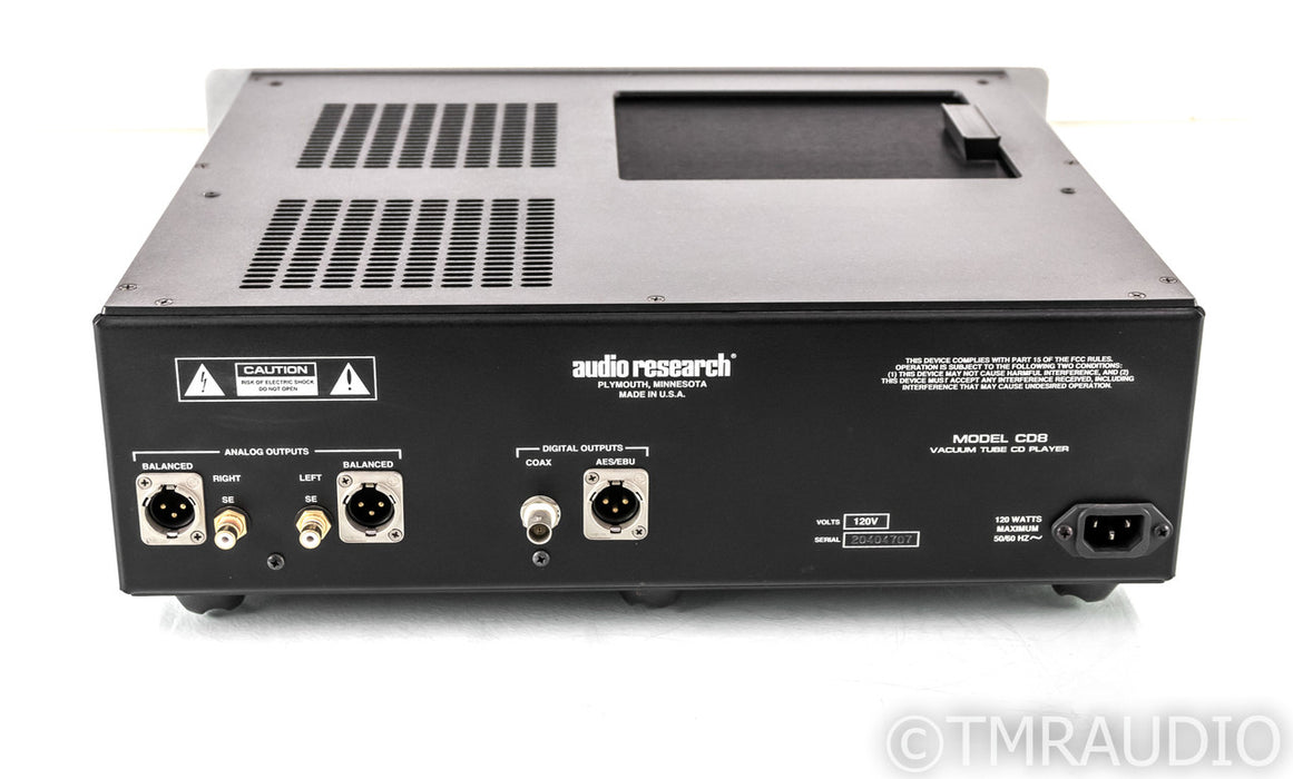 Audio Research Reference CD8 Tube CD Player; CD-8; Remote