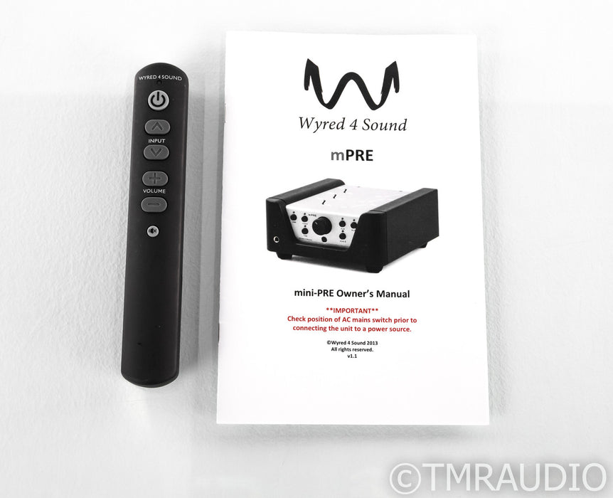 Wyred4Sound mPre Stereo Preamplifier; DAC; D/A Converter; Mini-Pre; Remote