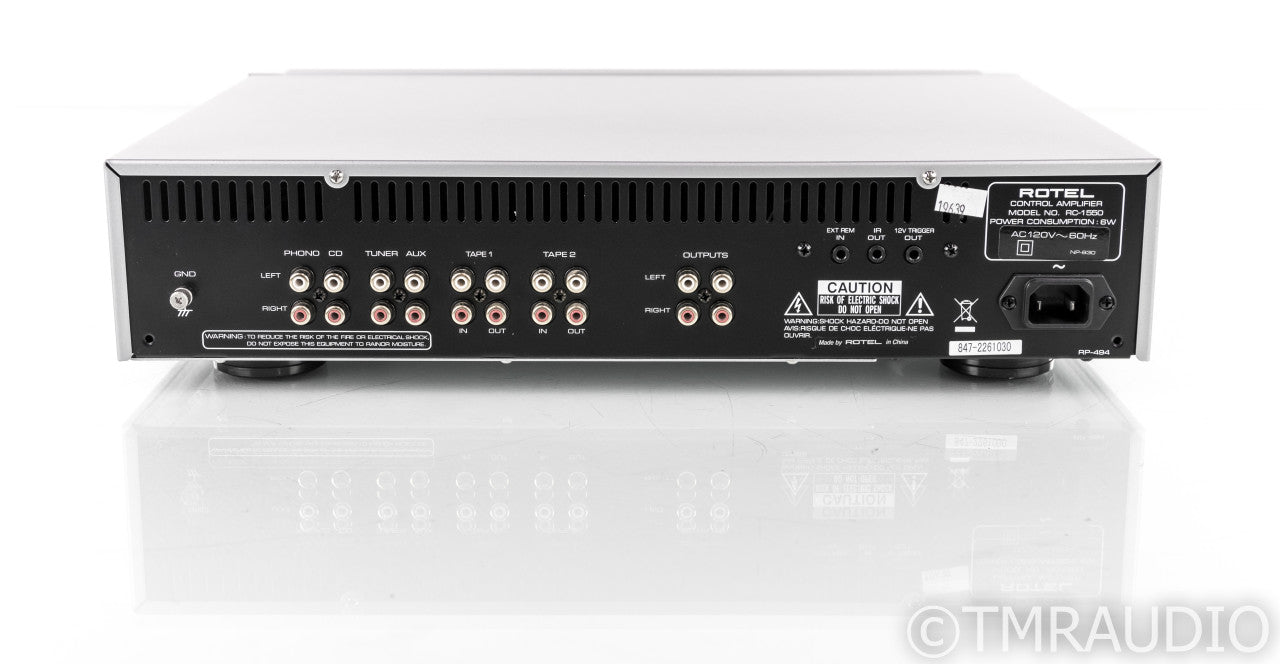 Rotel RC-1550 Stereo Preamplifier; RC1550; Remote; MM Phono