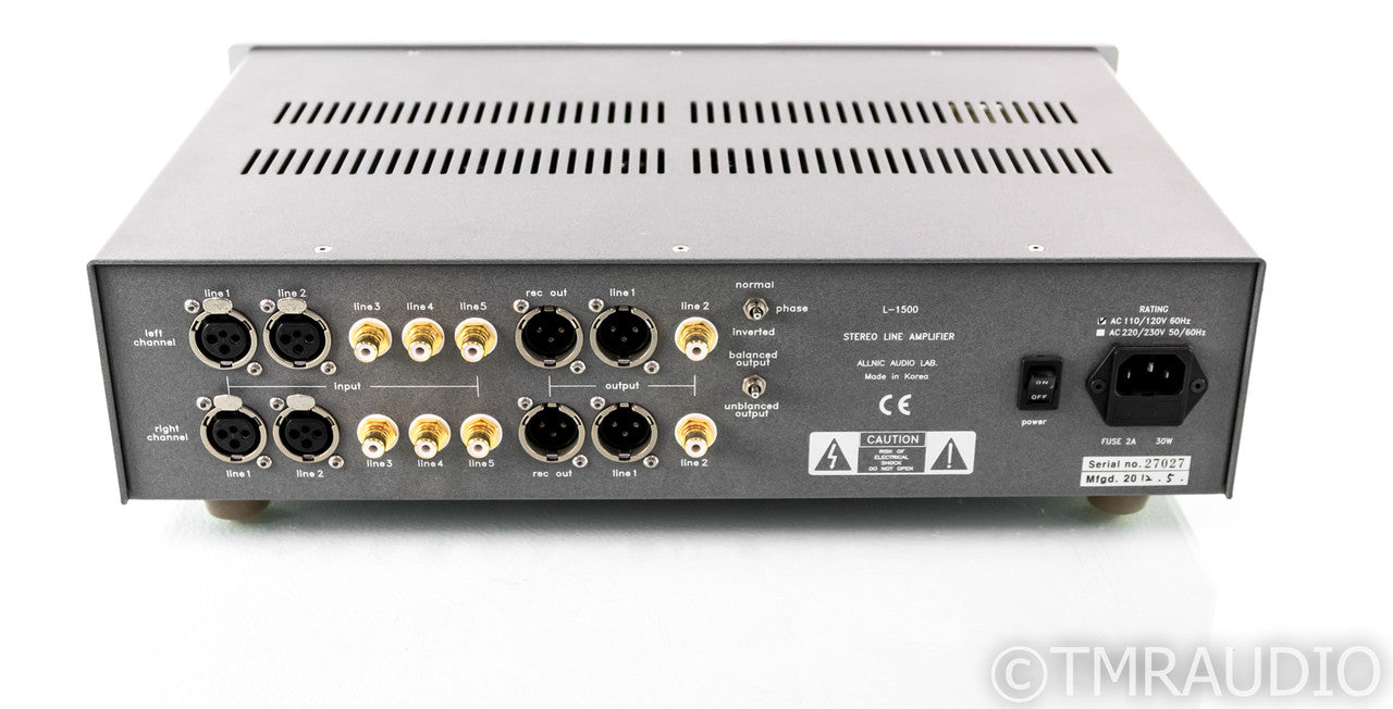 Allnic L-1500 Stereo Tube Preamplifier; L1500