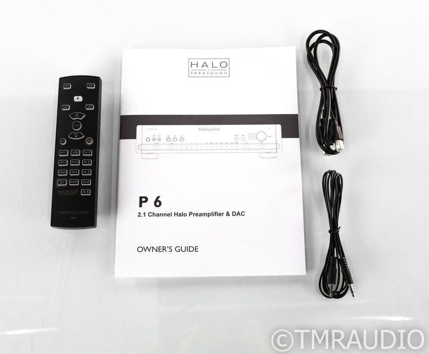 Parasound P6 2.1 Channel Preamplifier; P-6; Remote