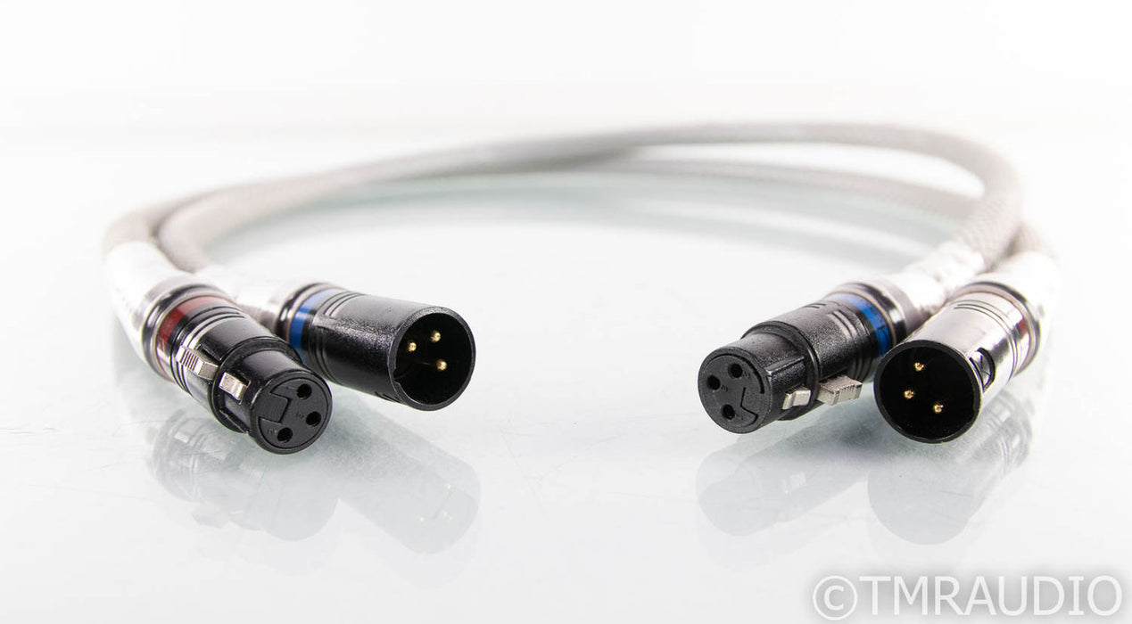 Acoustic Zen Silver Reference II XLR Cables; 1m Pair Balanced Interconnects