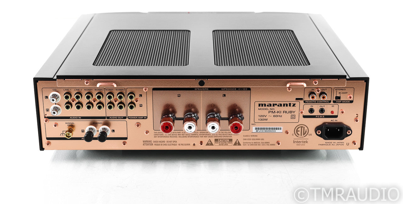Marantz PM-KI Ruby Stereo Integrated Amplifier; 40th Anniversary; Remote
