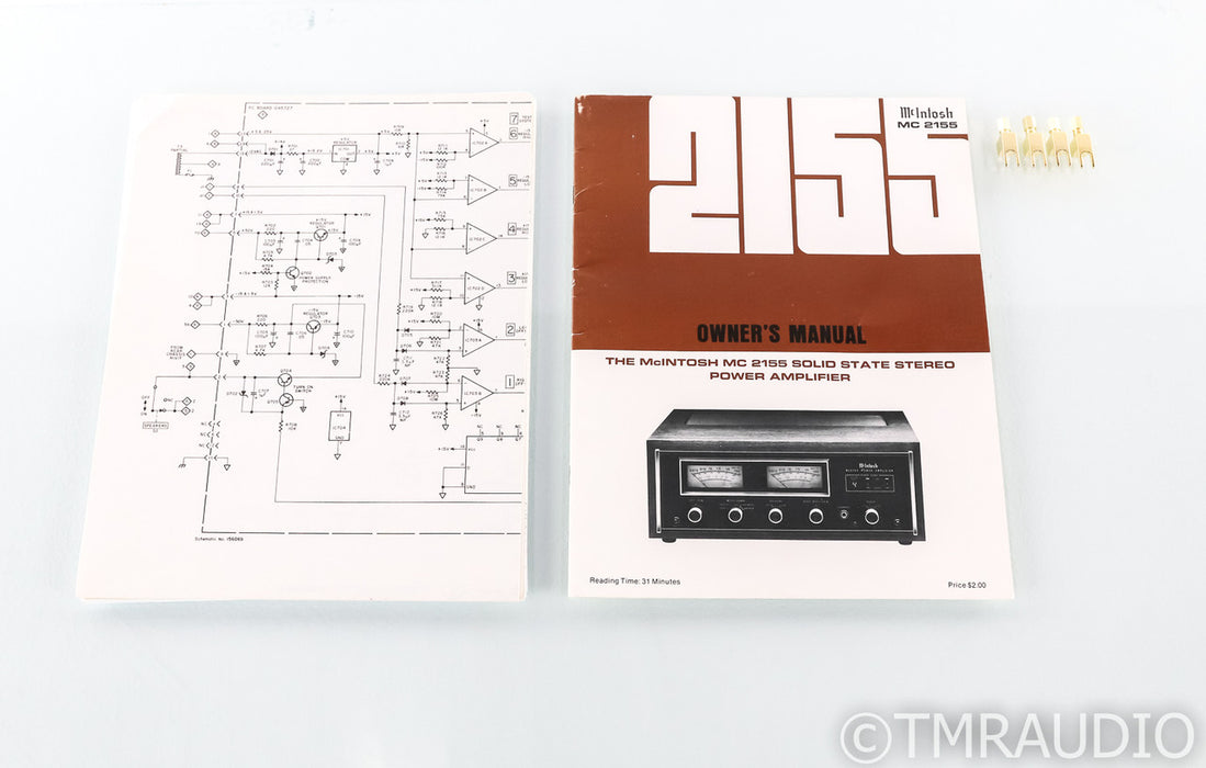 McIntosh MC2155 Vintage Stereo Power Amplifier; MC-2155